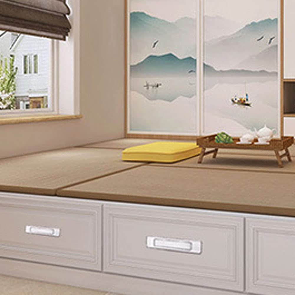 2 Pack Invisible Cabinet Pull Handles - Rotating Hidden Drawer Hardware for Tatami, Door, Dresser, Cupboard & Wardrobe - Easy Installation for Modern Home Furniture & DIY Projects