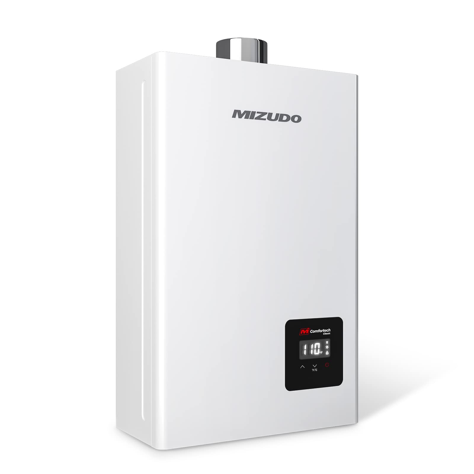 MIZUDO 80,000 BTU Propane Tankless Water Heater - 3.6 GPM Indoor Instant Hot Water System (CSA Certified) for Homes, Cabins & RV Showers
