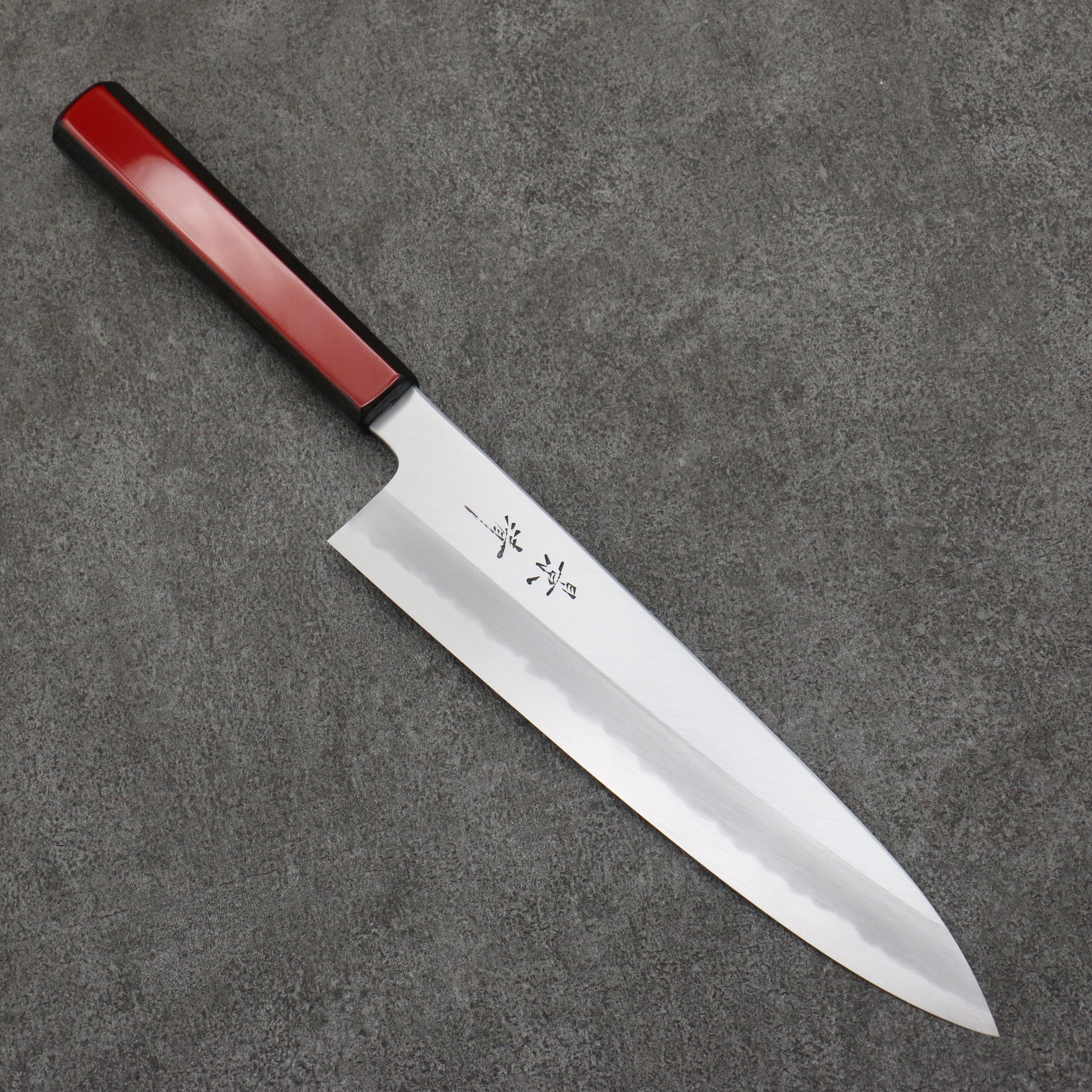 Premium Kagekiyo White Steel No.1 Gyuto 240mm Japanese Chef Knife - Akaro Lacquered Magnolia Handle for Professional Chefs & Home Cooking