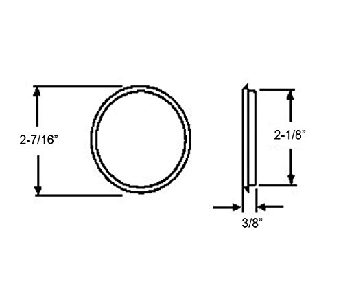Easy Snap-in Closet Door Finger Pull - 2-1/8