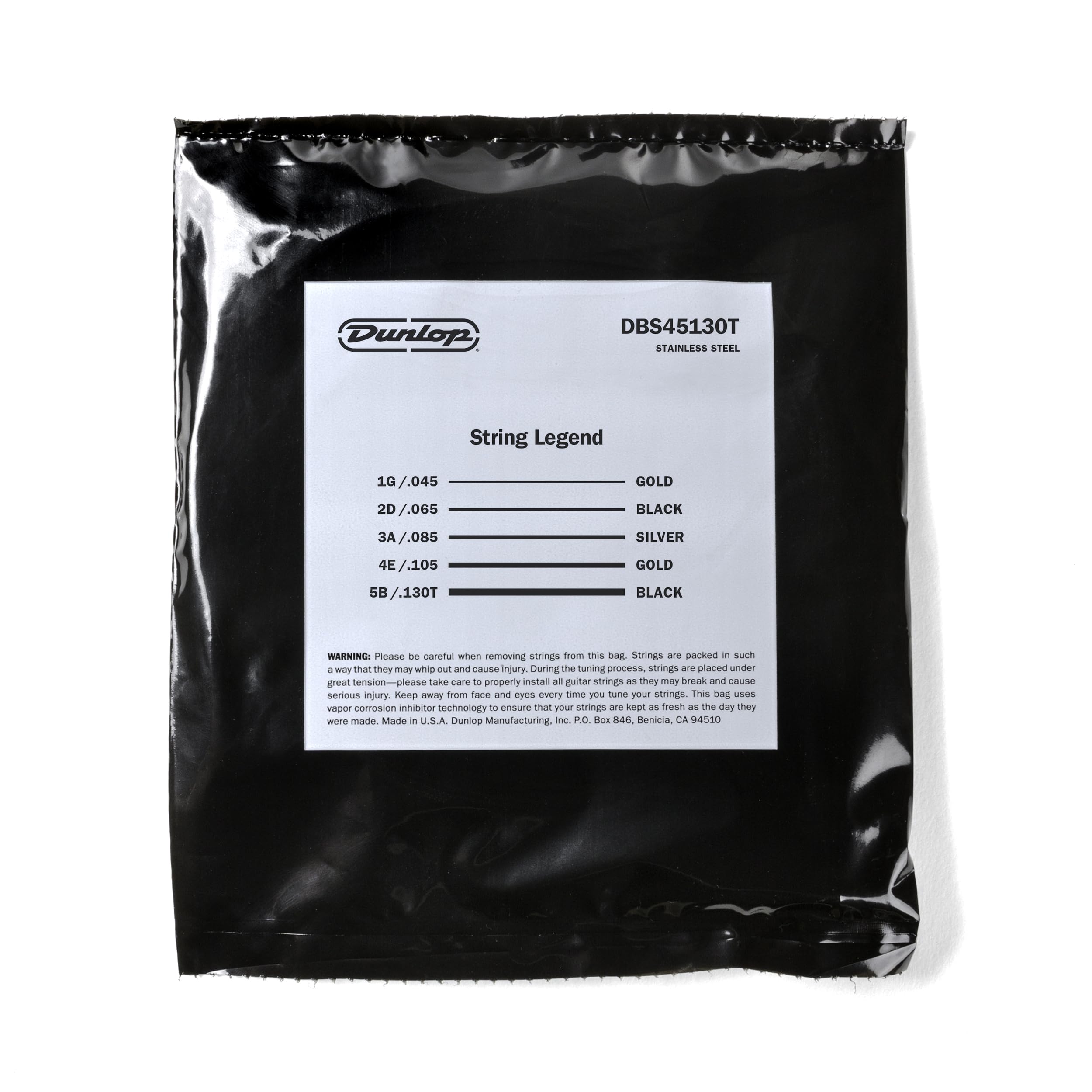 Premium Standard Series Stainless Steel Tapered Bass Strings for 5-String Bass Guitar | Enhanced Tone & Durability | Perfect for Rock, Jazz & Studio Recording