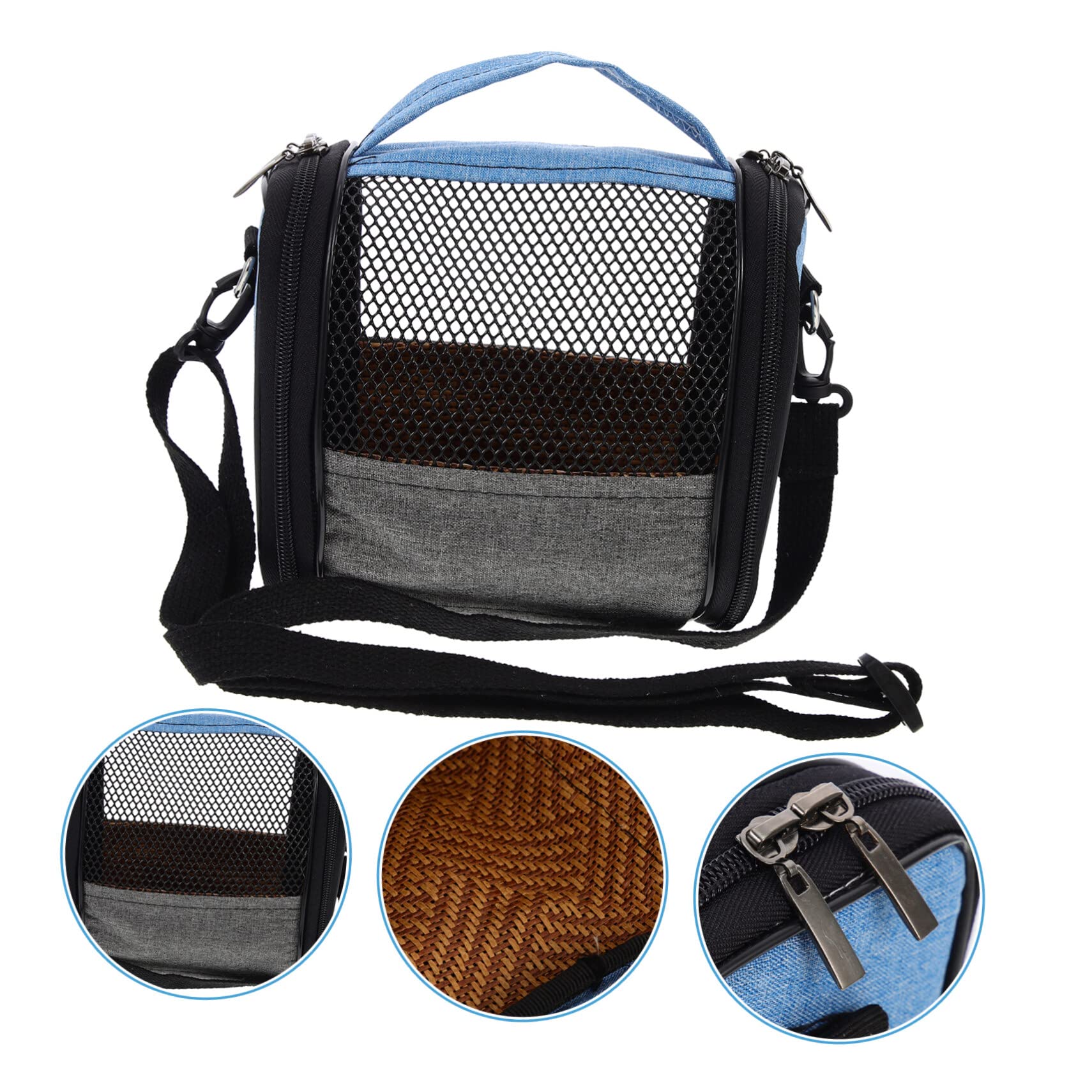 5pcs Transparent Parrot Carrier Backpack for Cockatiels & Hamsters - Outdoor Travel & Cage Accessories