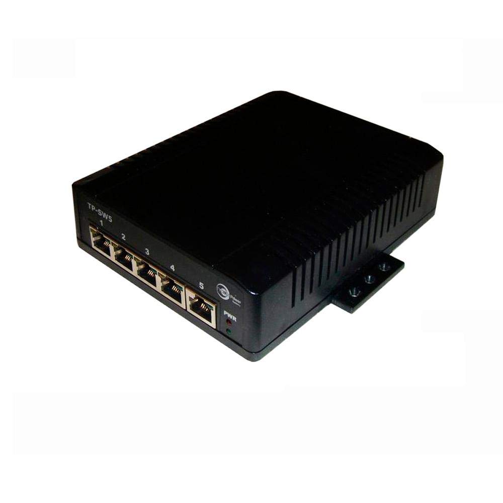 Tycon Power TP-SW5G-D 5-Port Gigabit PoE Switch with 802.3af/at Support - High Power Output for IP Cameras, VoIP Phones & Wireless Access Points (Ideal for Office, Home & Business Networks)