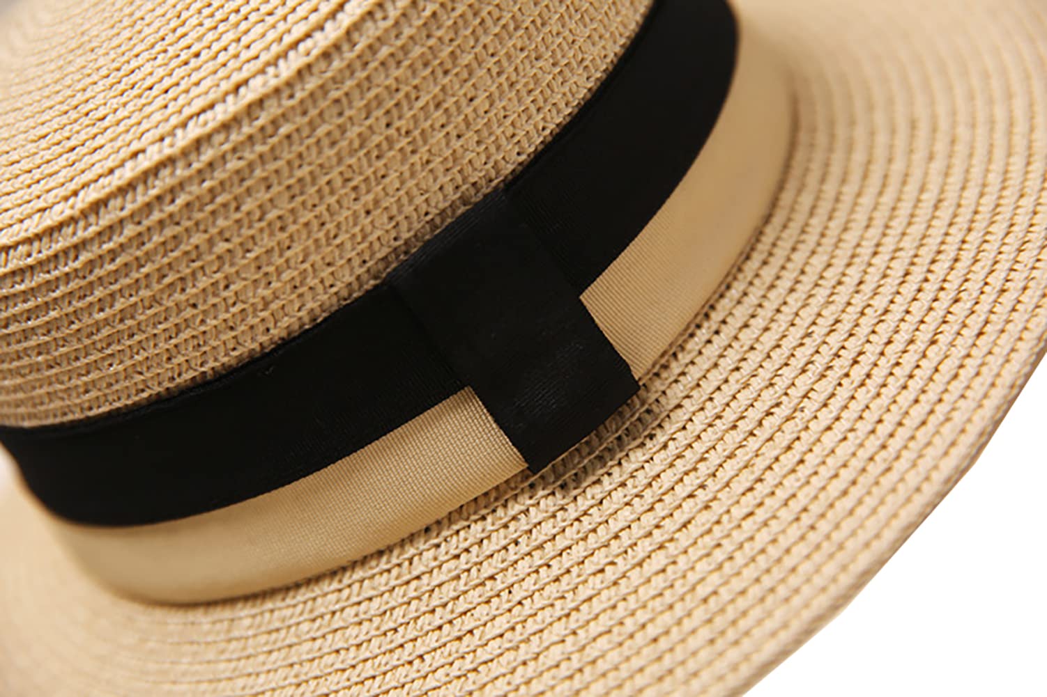 Stylish UV Protection Straw Fedora Hats for Women & Men - Summer Beach Sun Hat with Wide Brim - Perfect for Outdoor Activities, Travel, and Vacation