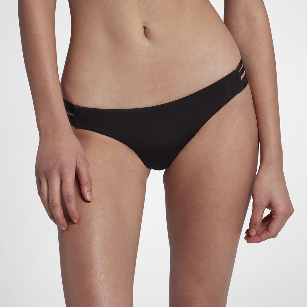 Hurley Women's Quick Dry Max Surf Bottom Black - Lightweight & Fast-Drying Swim Bottoms for Surfing, Beach & Pool Activities