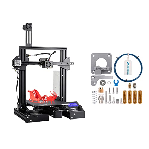 Creality Ender 3 Pro 3D Printer with Upgraded Grey Extruder Feeder Drive Kit - Perfect for Home DIY Projects, Prototyping & Educational Use