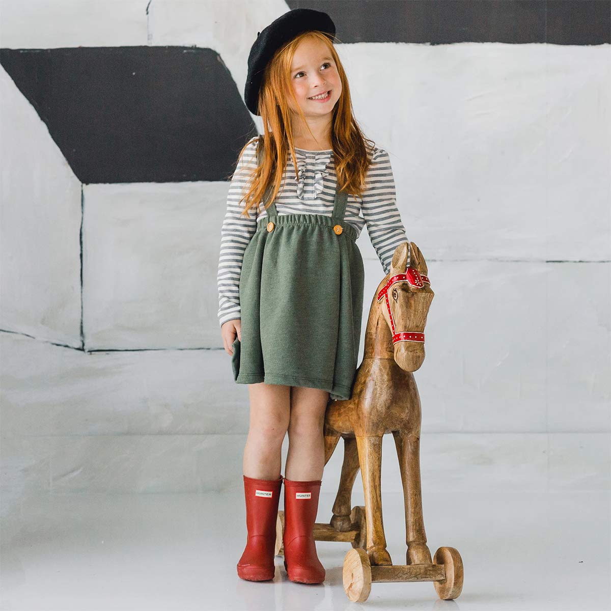 HEZIOWYUN Toddler Baby Girl Velvet Suspender Skirt Outfit - Soft Ruffle Strap Dress & Overall Set for Photoshoot, Birthday Party, Holiday Outfits