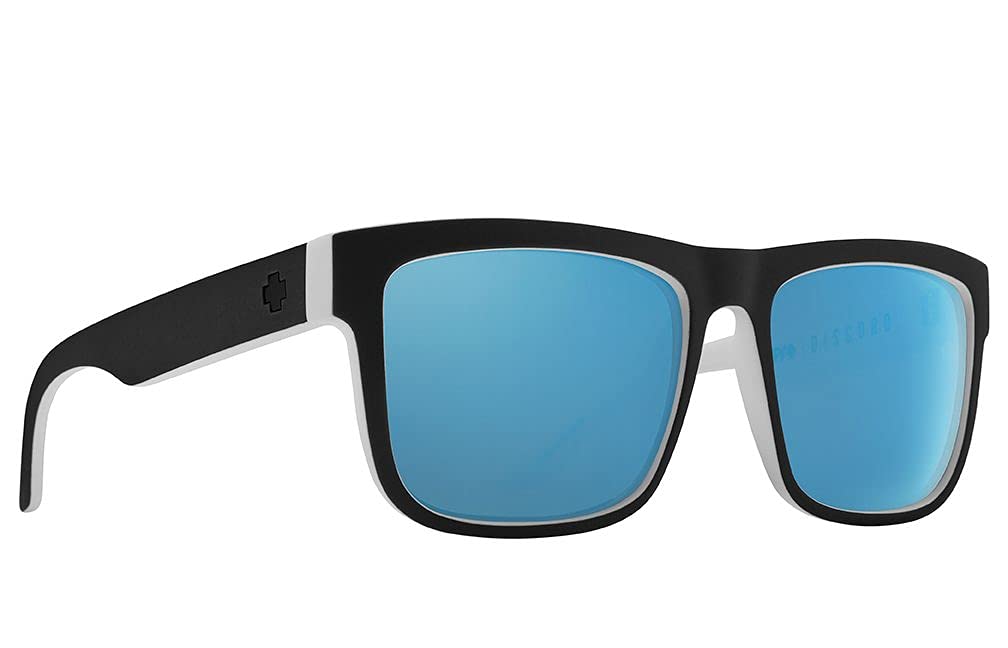 SPY Whitewall Happy Gry Grn Polar Sunglasses with Light Blue Mirror Lens - Perfect for Outdoor Sports, Beach & Driving