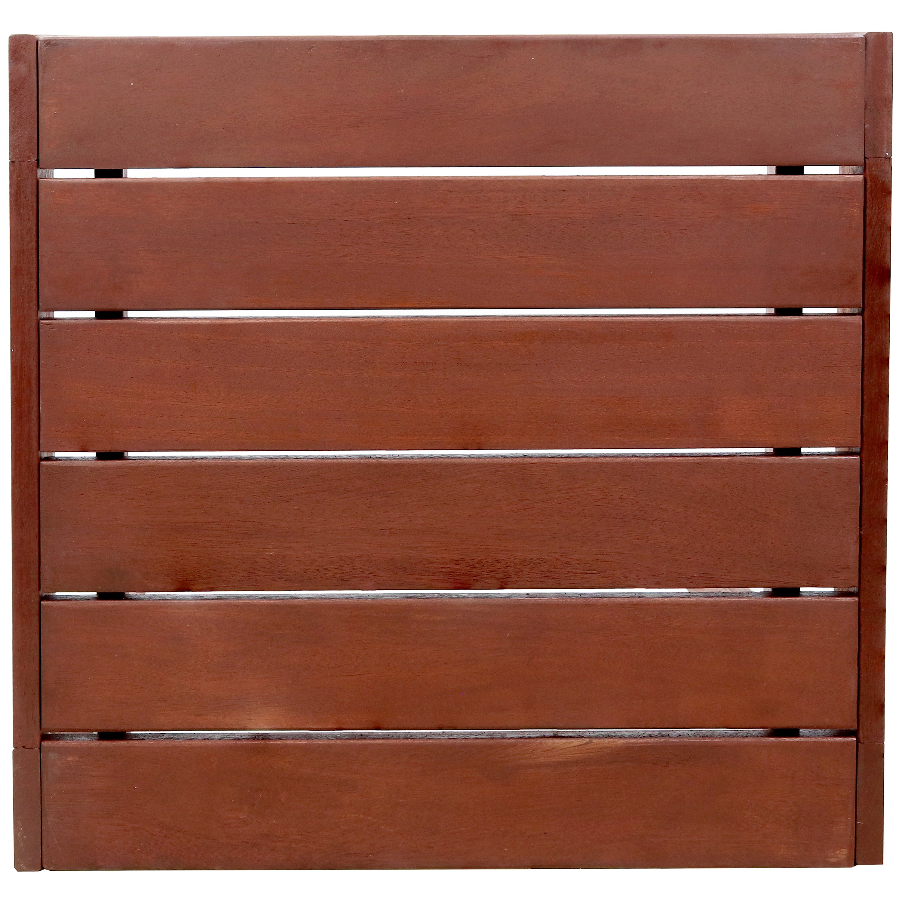 Premium Sunnydaze Meranti Wood Outdoor Table with Mahogany Teak Oil Finish - Patio, Garden & Backyard Dining Furniture for Outdoor Entertaining