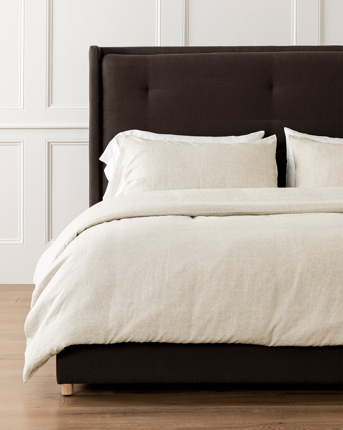 Penelope Beige Linen Duvet Cover Set - 100% Natural Linen Bedding, Breathable & Soft - Perfect for Master Bedroom, Guest Room & Cozy Home Decor