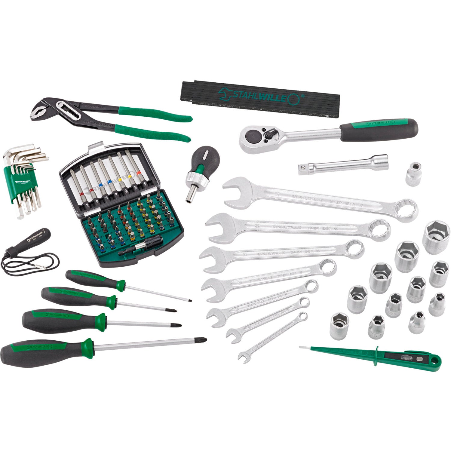 Stahlwille 97830700 Professional Tool Assortment Set in L-Boxx Case - Perfect for Mechanics, DIY Projects & Workshop Organization