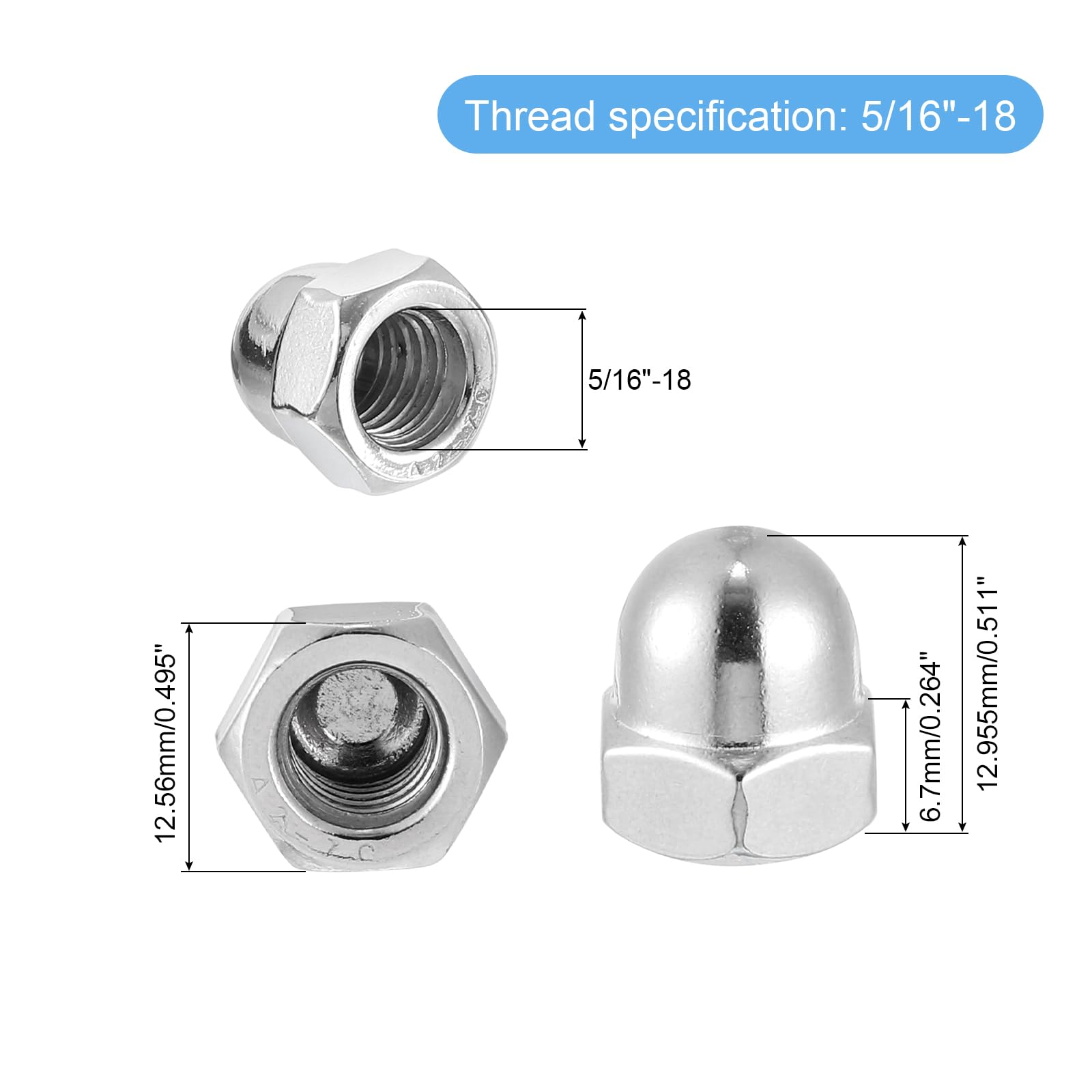 uxcell 20Pcs 5/16