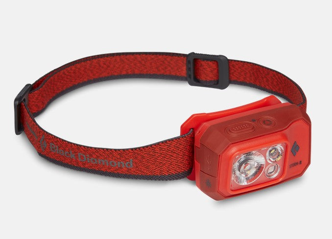 Black Diamond Storm 500 R Headlamp - 400 Lumen Rechargeable Headlight for Hiking, Camping & Outdoor Adventures - Waterproof LED Head Torch for Running, Climbing & Emergency Use