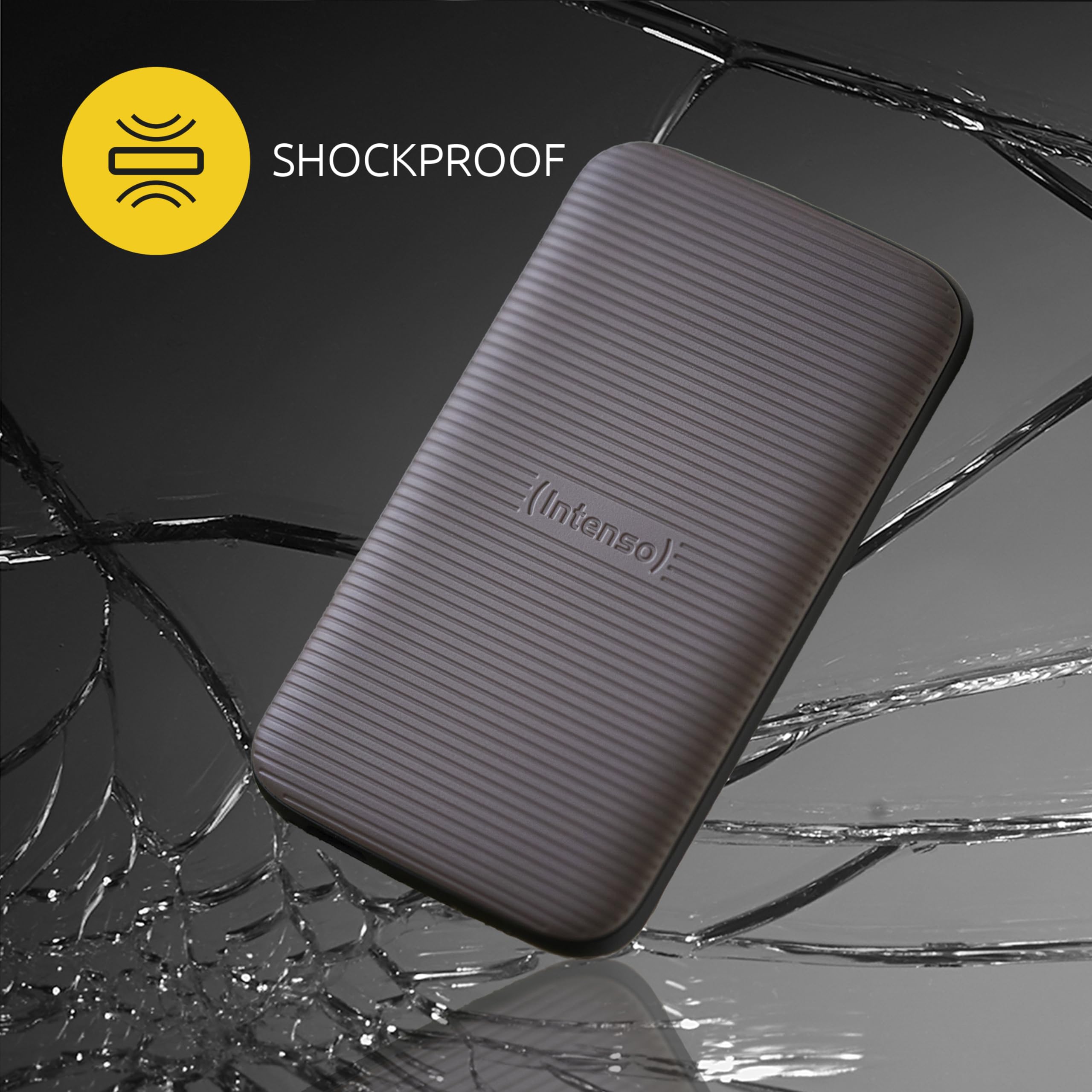 Intenso TX500 2TB Portable External SSD - USB 3.2 Gen 2x1 (10Gbps) up to 1000MB/s - High-Speed Storage for Gaming, Photography & Video Editing - Compact & Durable for Travel & Work