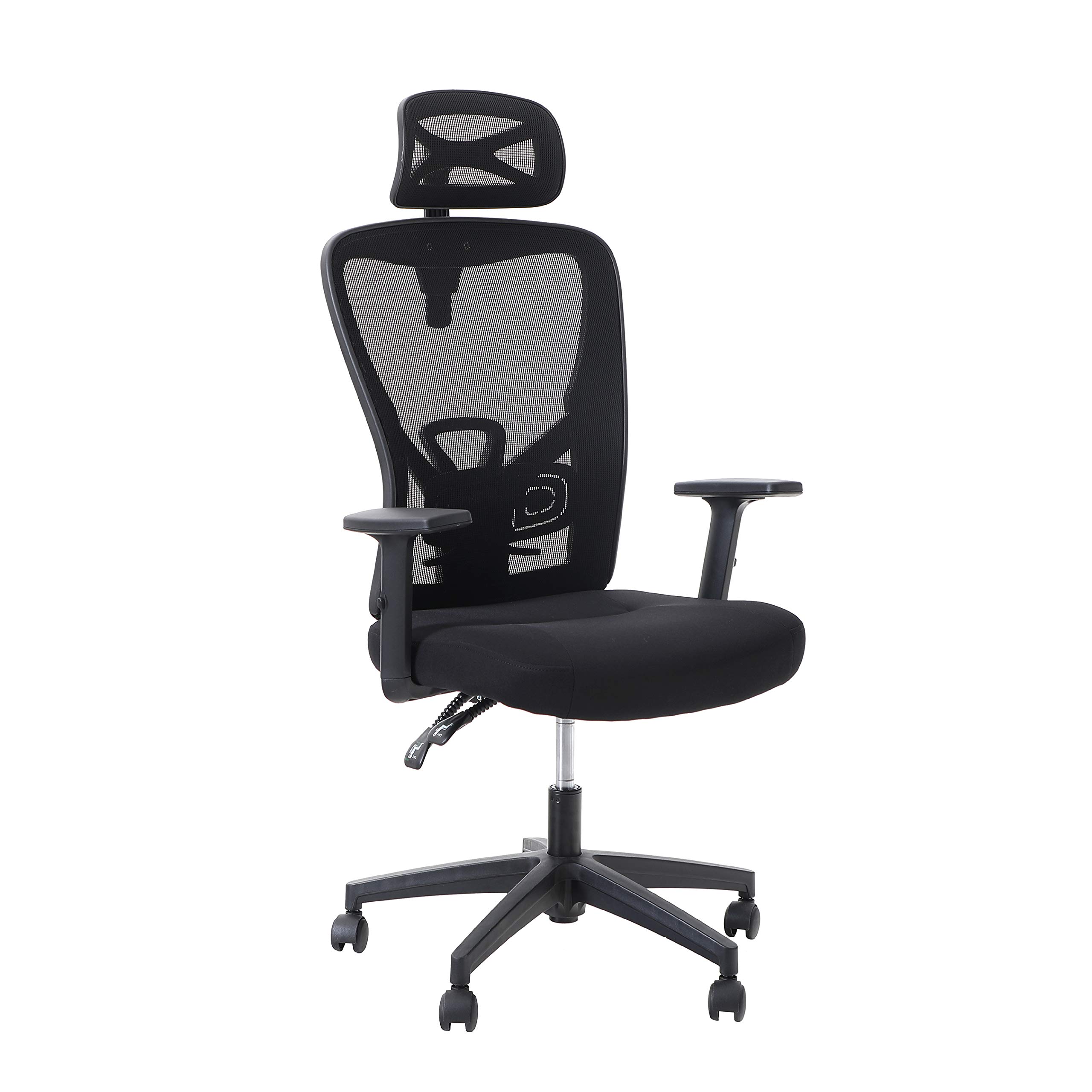 Ergonomic High Back Mesh Office Chair with Lumbar Support - Adjustable Headrest & Armrest - 250LB Capacity Swivel Desk Chair for Home & Office Use - Perfect for Long Work Hours, Gaming, and Remote Work