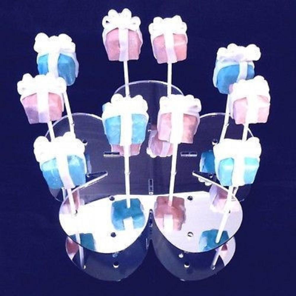 Super Cool Creation Daisy Cake Pop Stand - Elegant Mirrored Display for Birthday Parties, Baby Showers & Wedding Desserts