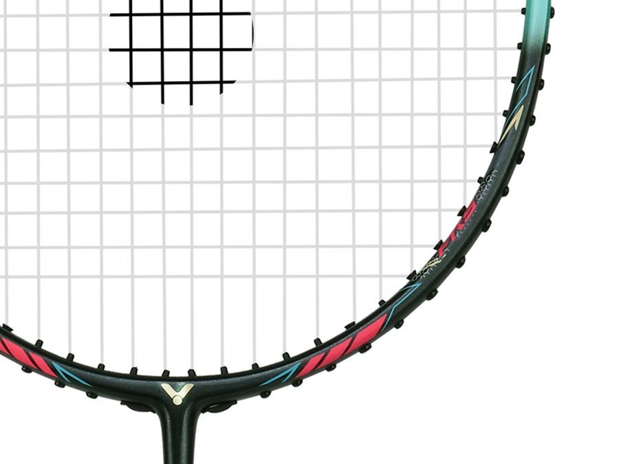 Victor Thruster K 7U Unstrung Badminton Racket - Lightweight Carbon Fiber Badminton Racquet for Professional Players [Aquamarine] TK 7U - Perfect for Tournaments & Training Sessions