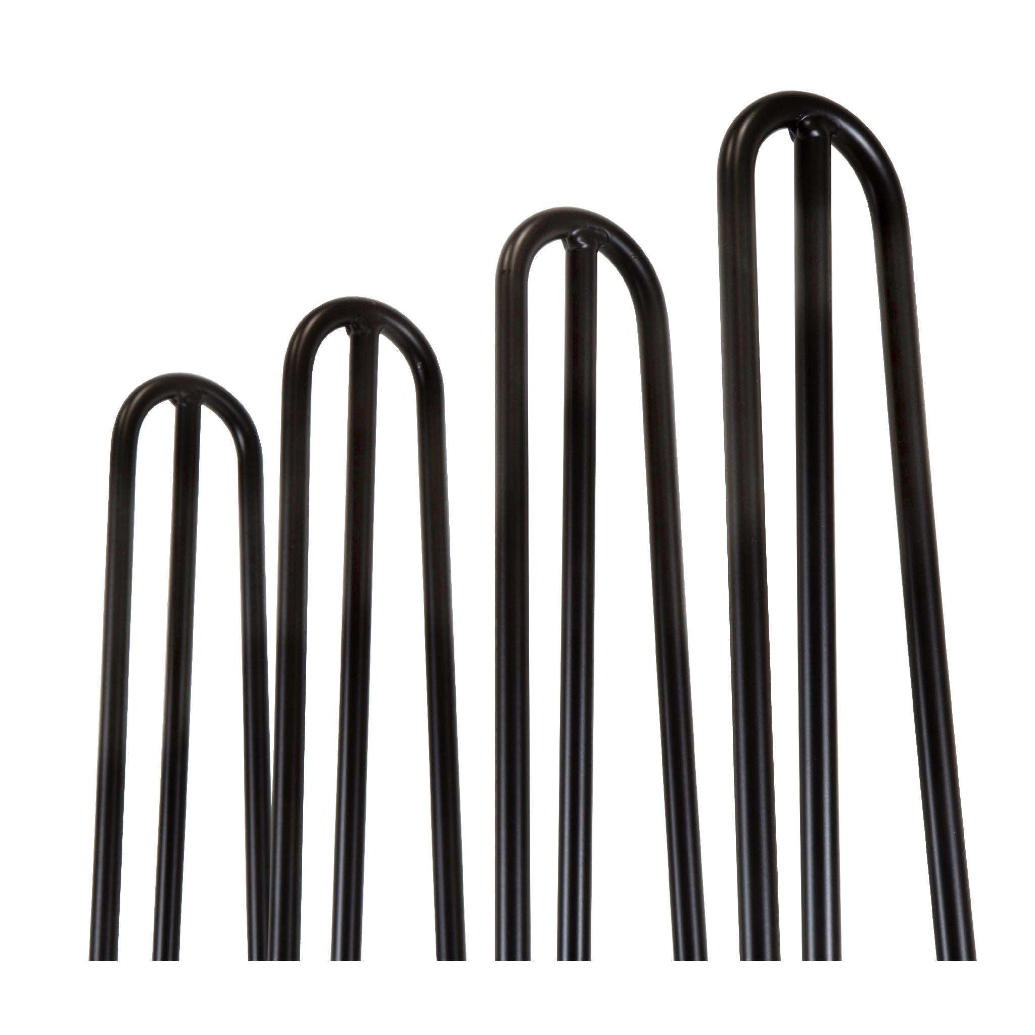 WEN TL28B 28-Inch Mid Century Modern Hairpin Table Legs Set of 4 - 1/2