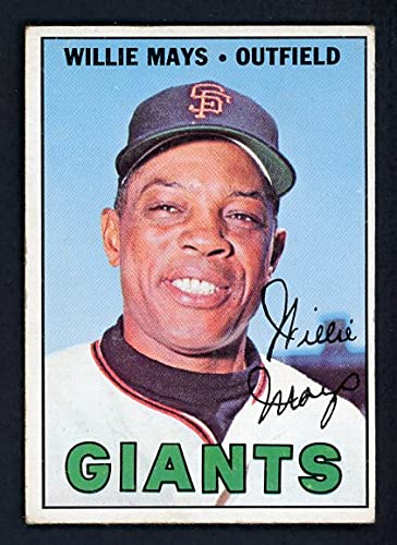 1967 Topps #200 Willie Mays San Francisco Giants Baseball Card - EX Condition - Collectible Vintage Sports Card for Baseball Memorabilia & Trading Card Collections