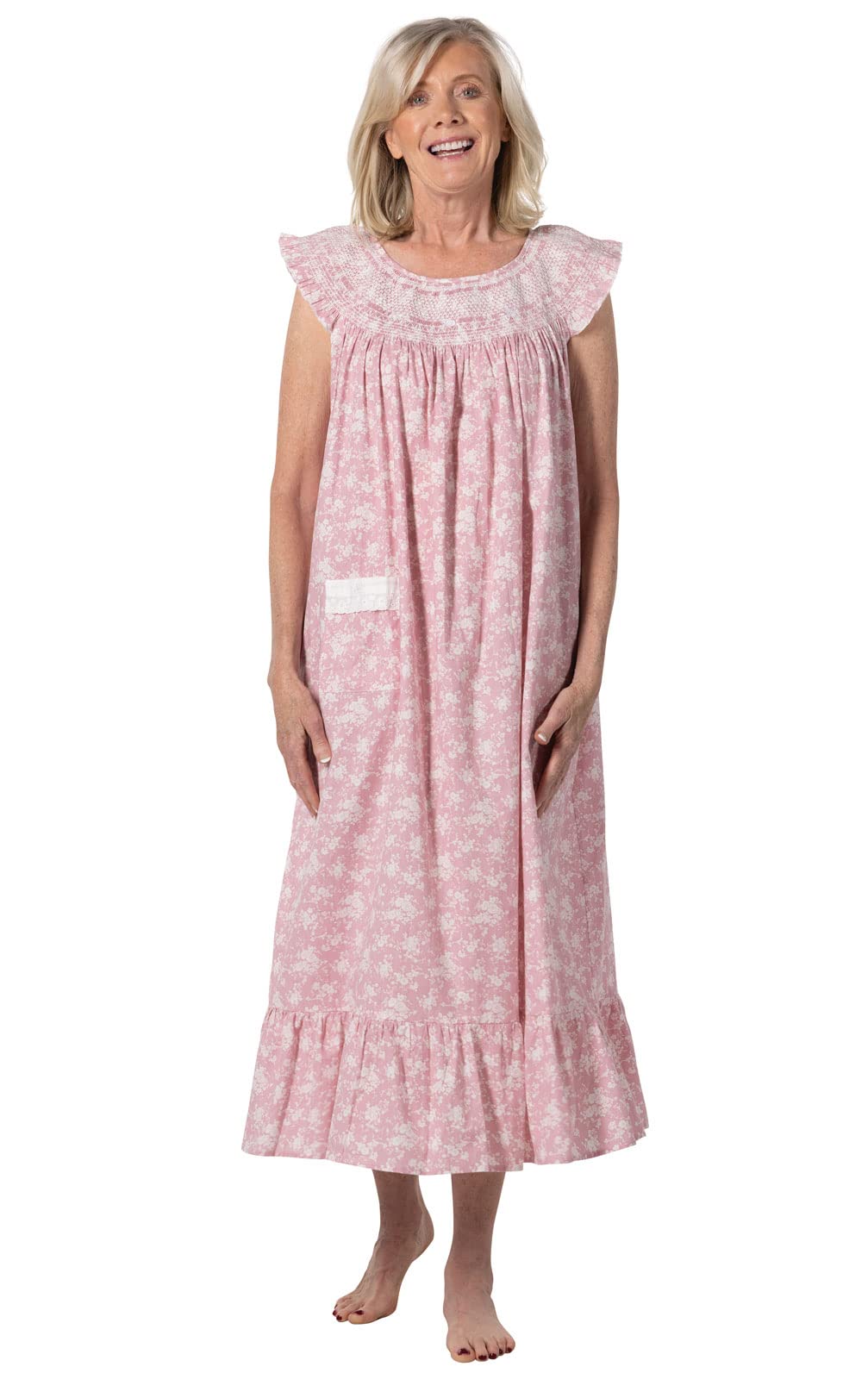 Best Cotton Nightgowns for Women - 100% Cotton Sleeveless Sleepwear | Comfortable Summer Nightgown for Relaxing at Home & Sleeping
