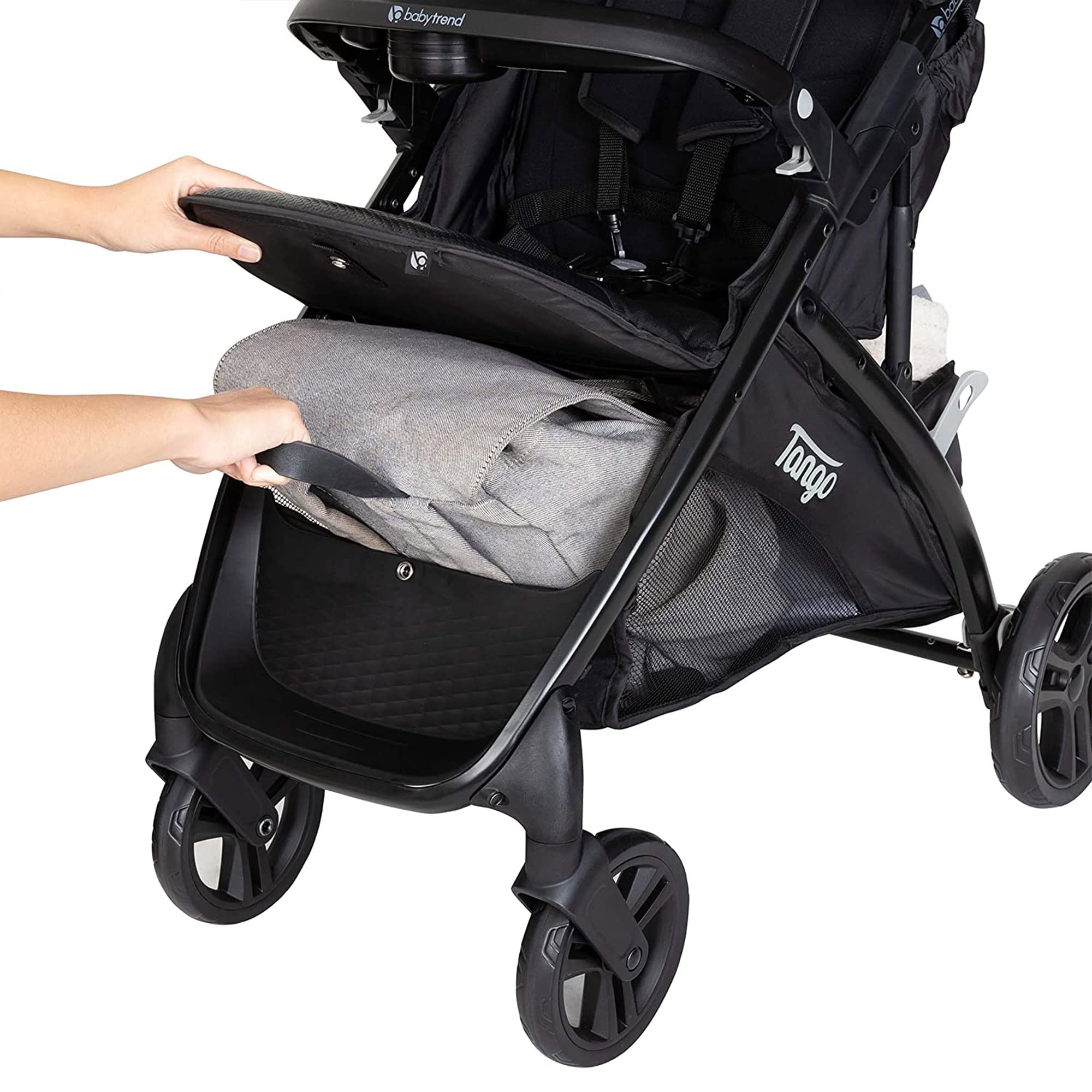 Baby Trend Tango™ Lightweight Stroller for Infants & Toddlers - Compact Fold, Adjustable Canopy, 5-Point Safety Harness - Perfect for Travel, Shopping & Daily Walks (Kona)