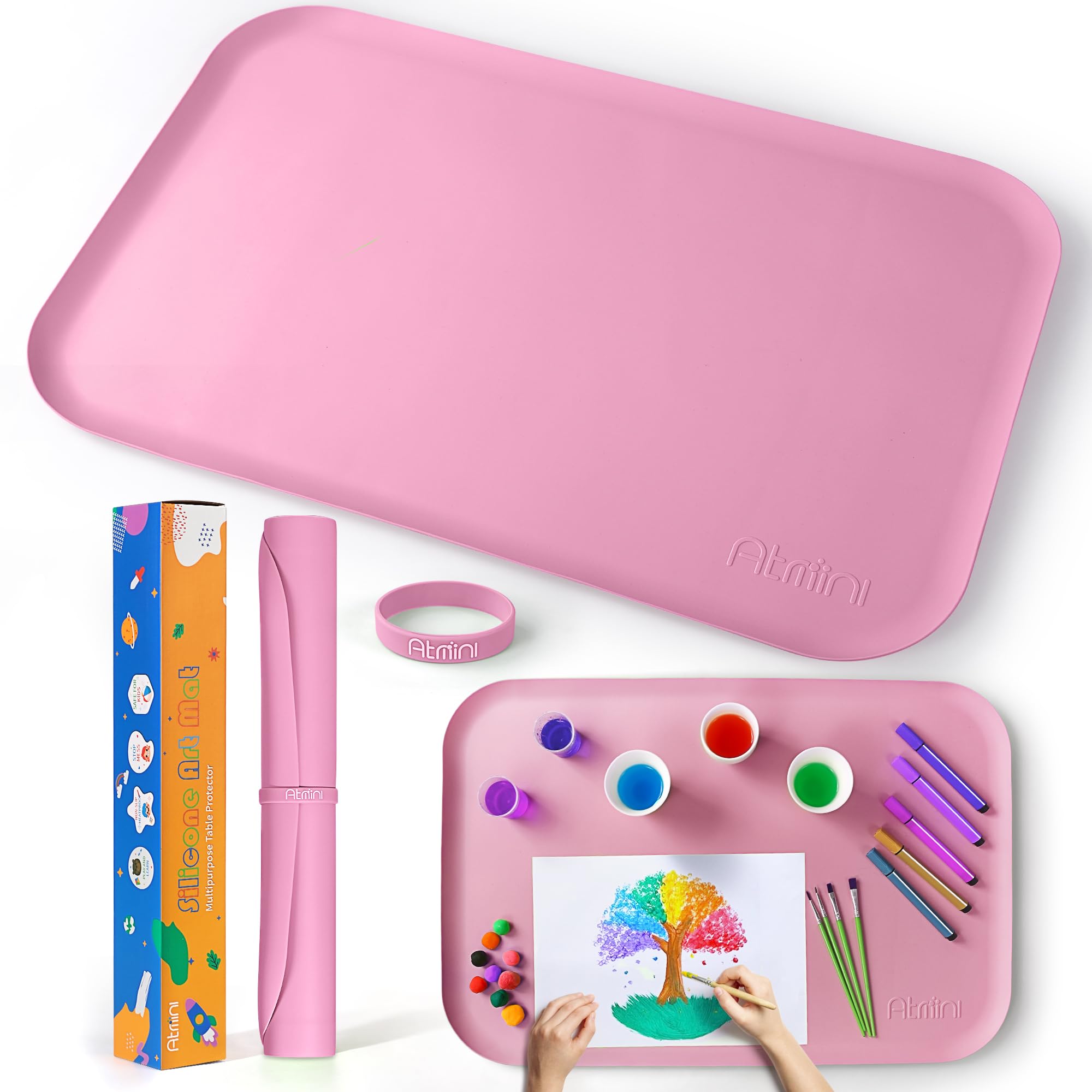Non-Toxic Silicone Art & Craft Mat for Kids - 24