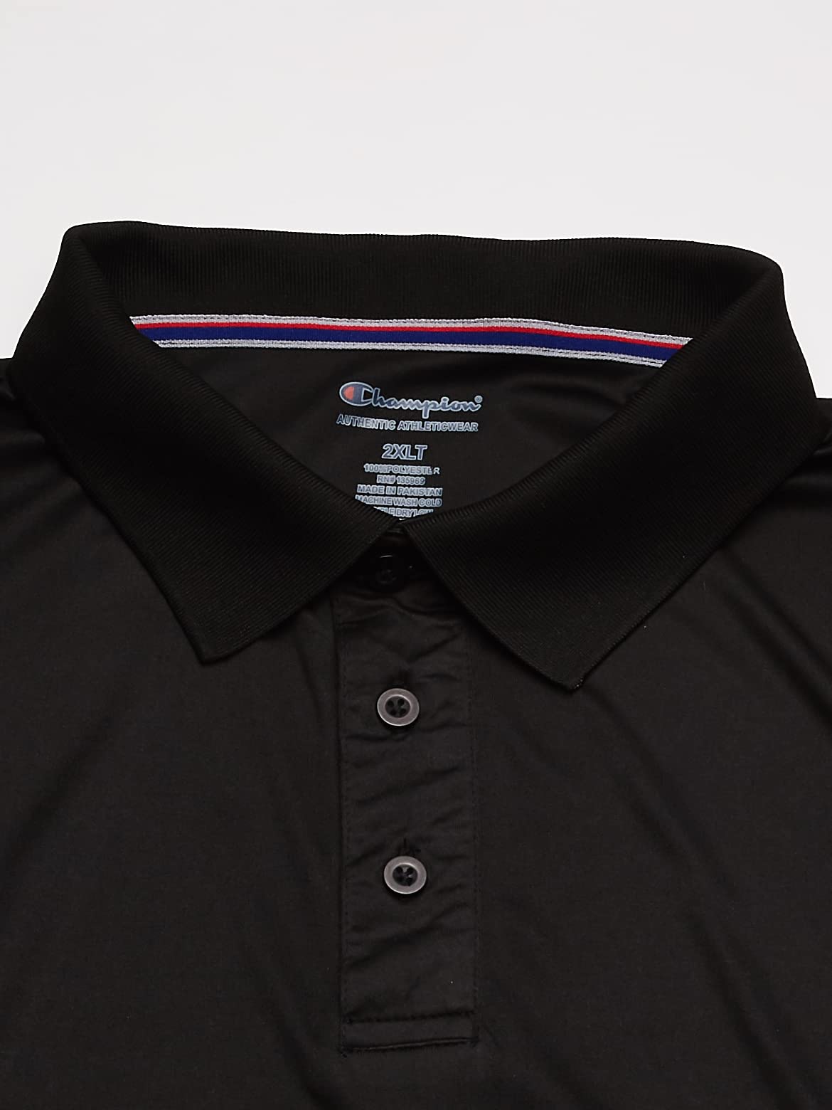 Champion Men's Big & Tall Powertrain Solid Polo Shirt - Comfortable Athletic Fit for Casual Wear, Golf & Workout | Moisture-Wicking Performance Fabric
