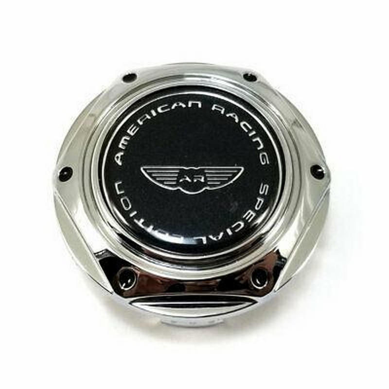 American Racing AR105M/AR605MS/AR690 Chrome Wheel Center Cap with AR Logo - Perfect for Car Enthusiasts & Custom Wheel Upgrades