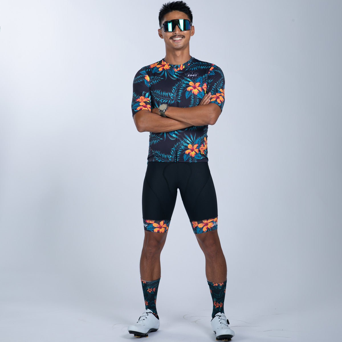 Men's Limited Edition Black Cycling Bib Shorts with Exos Technology - Perfect for Road Biking, Indoor Training & Triathlons