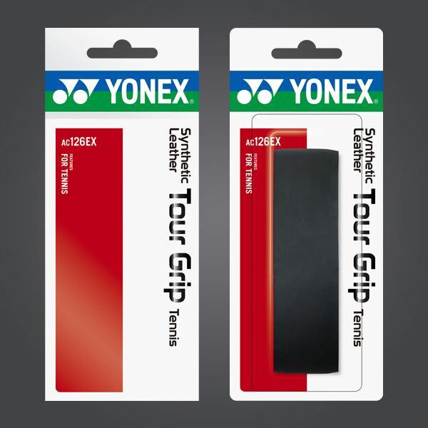 Yonex AC126EX Synthetic Leather Tour Grip - Premium Badminton & Tennis Overgrip for Enhanced Sweat Absorption & Control - Perfect for Competitive Matches & Training Sessions