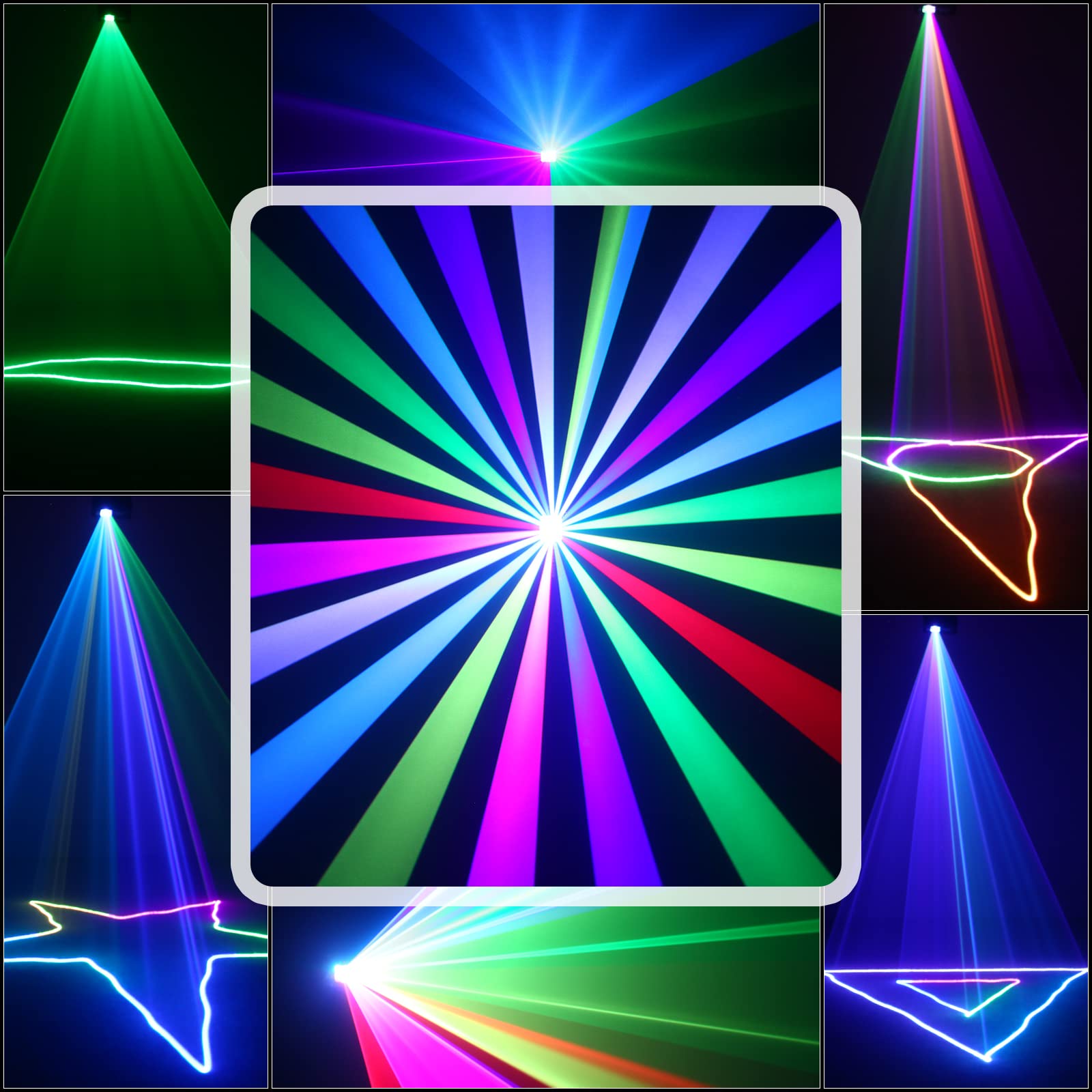 Professional DJ Stage Lighting - Sound Activated RGB Strobe LED Party Lights with DMX Control | Perfect for Dance Parties, Birthday Events, Bars, Pubs & Club Stage Lighting