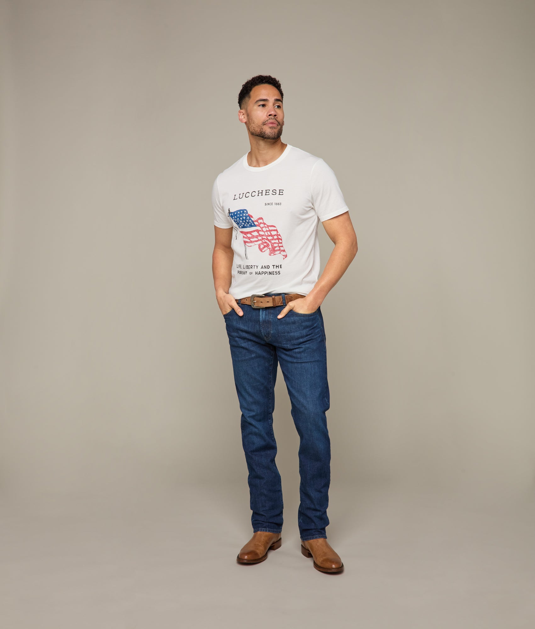 Liberty Tee - Soft Cotton Crewneck T-Shirt for Men & Women | White | Casual Wear, Everyday Outfits & Layering Essential