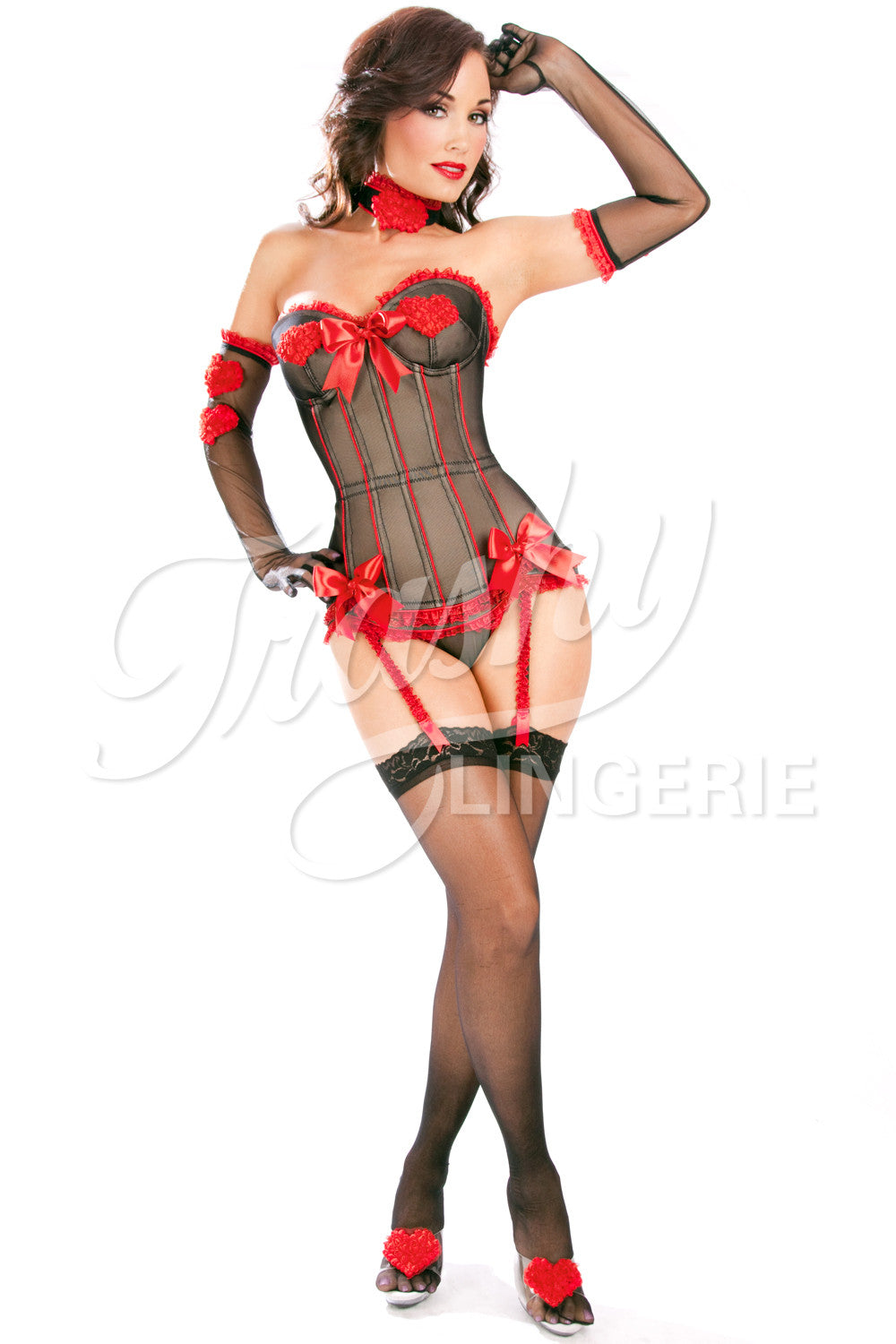 Be Mine Long Gloves - Elegant Women's Formal Evening Gloves for Weddings, Prom & Special Occasions