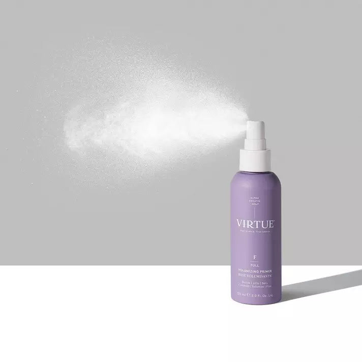 Virtue Volumizing Hair Primer for Thicker, Fuller Hair - Perfect for Styling, Volume Boost & Heat Protection