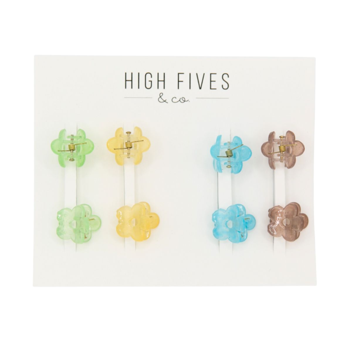 Mini Daisy Hair Claw Clips Set of 8 - Cute Floral Hair Accessories for Women & Girls - Perfect for School, Work, Parties & Everyday Hairstyles