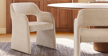 Chios Modern Dining Chair - Sturdy Wooden Kitchen Chair with Cushion - Comfortable & Stylish for Dining Room, Kitchen, Breakfast Nook, and Home Decor