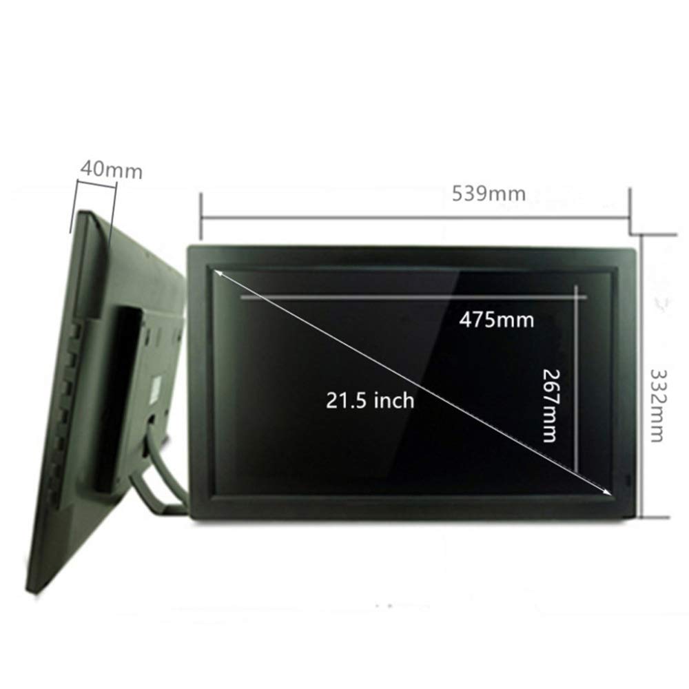 18.5 Inch Digital Photo Frame with Full HD IPS Display - Picture, Music, Video Player, Calendar & Alarm - Auto On/Off Timer, USB/SD Card Support, Remote Control - Perfect for Home, Office & Gift Giving