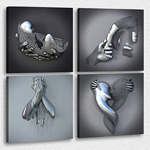 4 Piece 3d Canvas Print-08