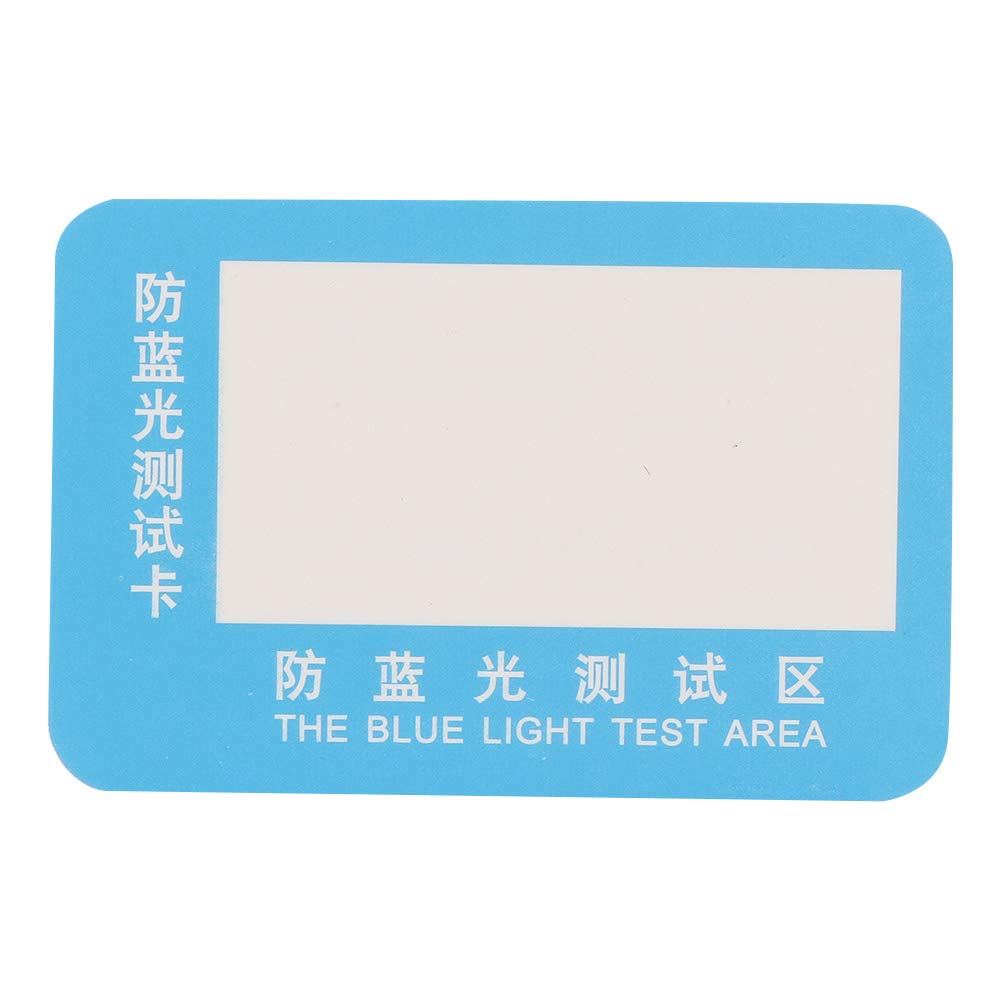 Aisheny Blue Light Test Card Paper - 50Pieces for Anti-Blue Light Glasses Lens Testing | Perfect for Eye Protection, Screen Time Monitoring & Digital Device Safety