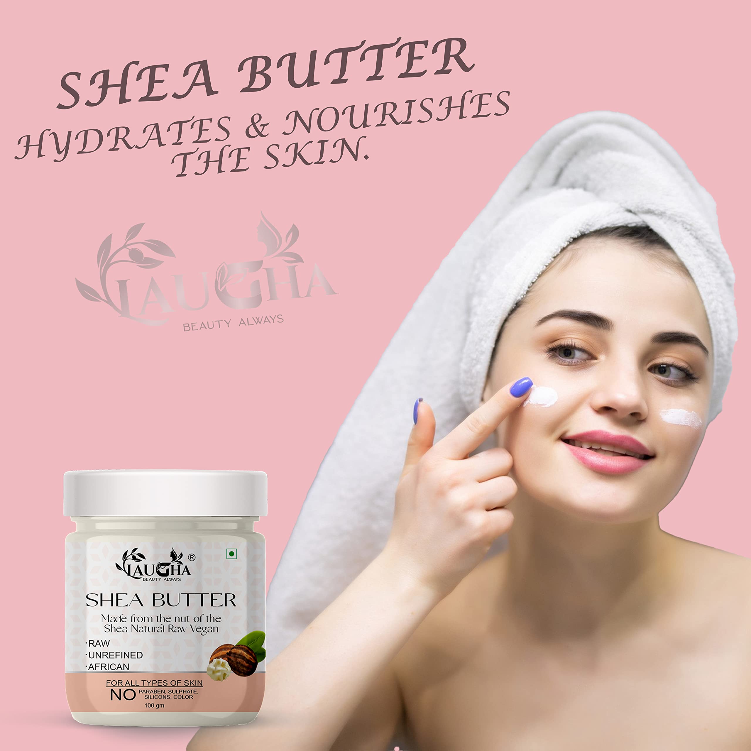 Pure Organic Ivory Shea Butter - Raw, Unrefined, African Origin - 100% Natural Moisturizer for Face, Skin, Body & Lips - 3.5oz (100g) Bottle - Perfect for Dry Skin Care, DIY Beauty Recipes & Natural Hair Treatment