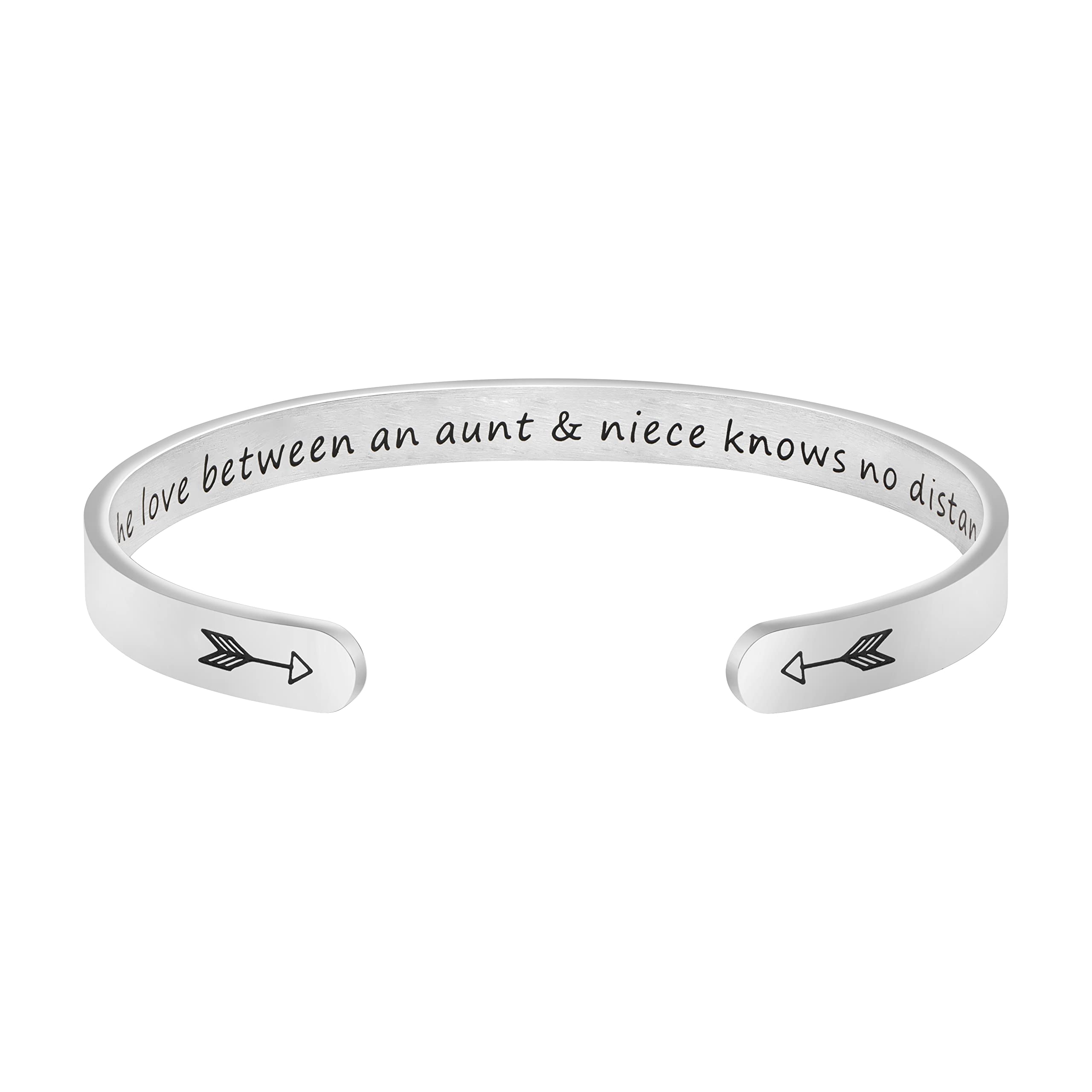 JoycuFF Inspirational Bracelets for Women - Personalized Engraved Gift for Mom, Birthday Jewelry for Daily Motivation