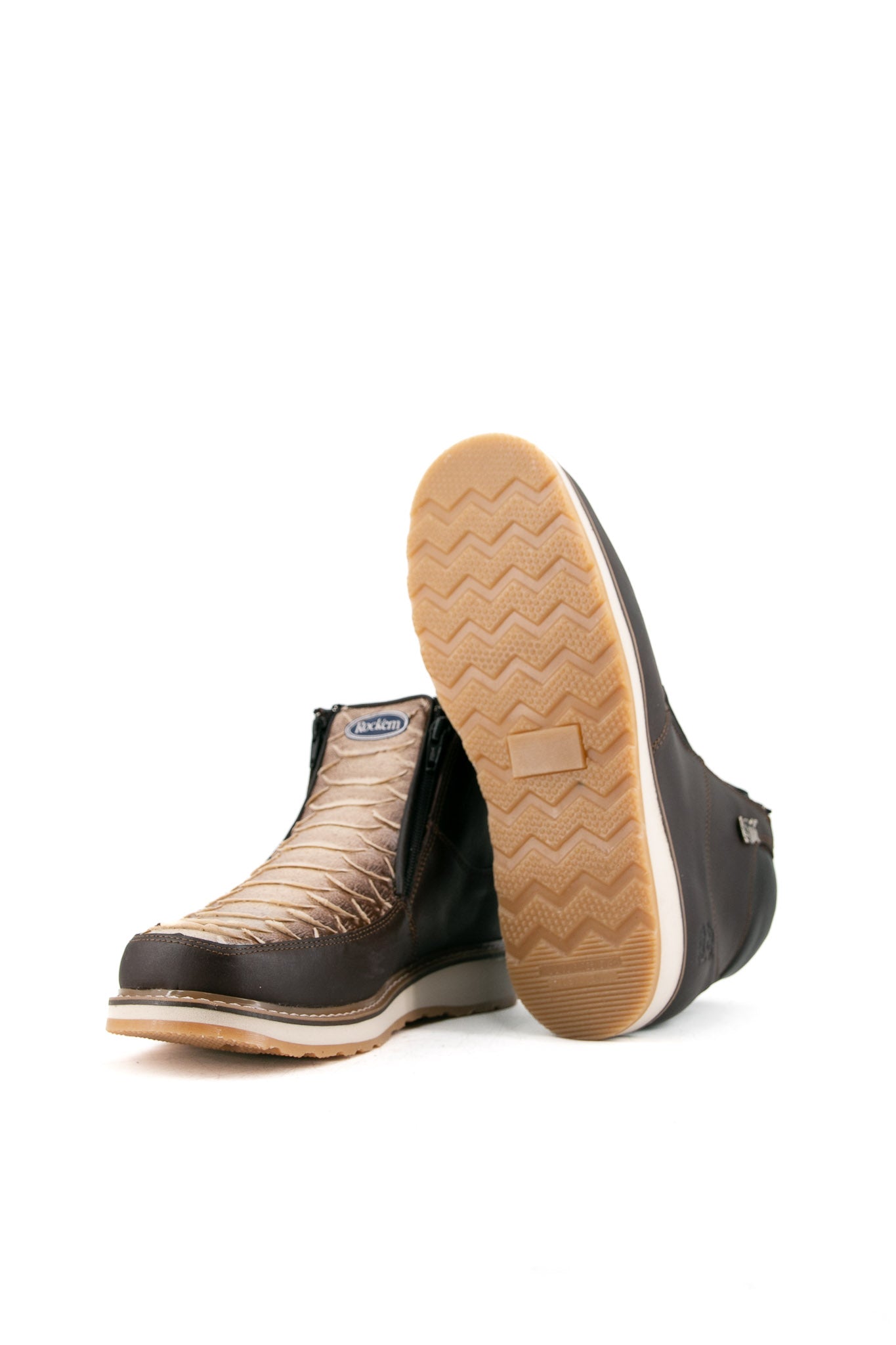 Rock'em Python Artisanal Ankle Boots - Genuine Leather Women's Fashion Booties for Fall & Winter - Perfect for Office, Party & Night Out