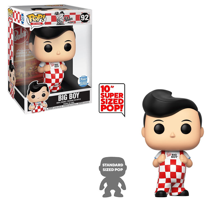 Funko Pop! Big Boy (10 Inch, Ad Icons) Vinyl Figure - Funko Shop Exclusive Collectible for Home & Office Display