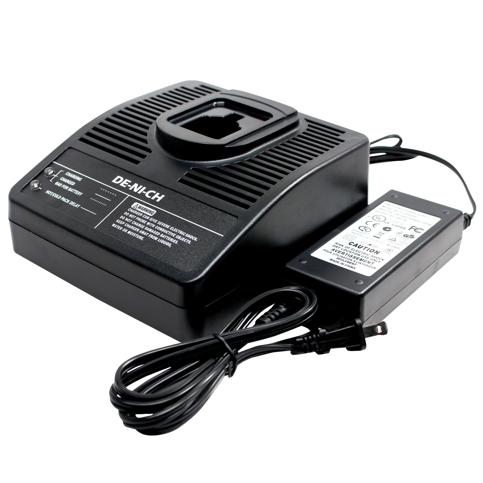 DeWalt DC988 Compatible Charger - 7.2V-18V Universal NiCd/NiMH Battery Charger | Replacement for DeWalt 18V Charger (100-240V) | Perfect for Power Tools, DIY Projects & Job Site Use