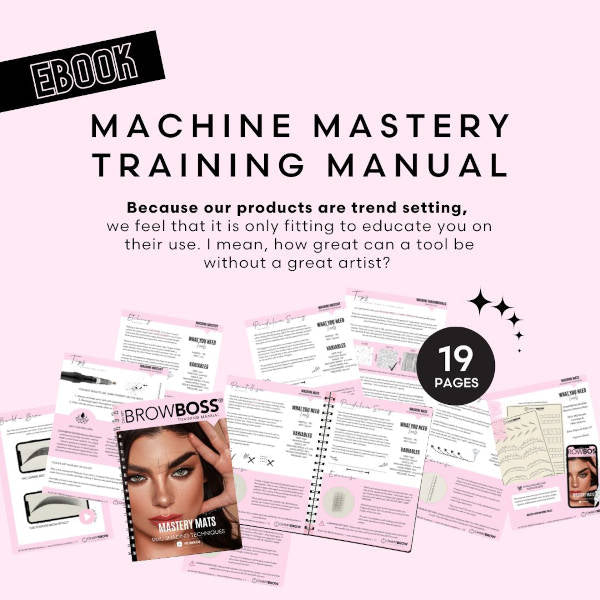 OHMYBROW BOSS Machine Mastery Bundle - Professional Eyebrow Tattoo Kit for Permanent Makeup Artists | Perfect for Salon, Spa & Home Use