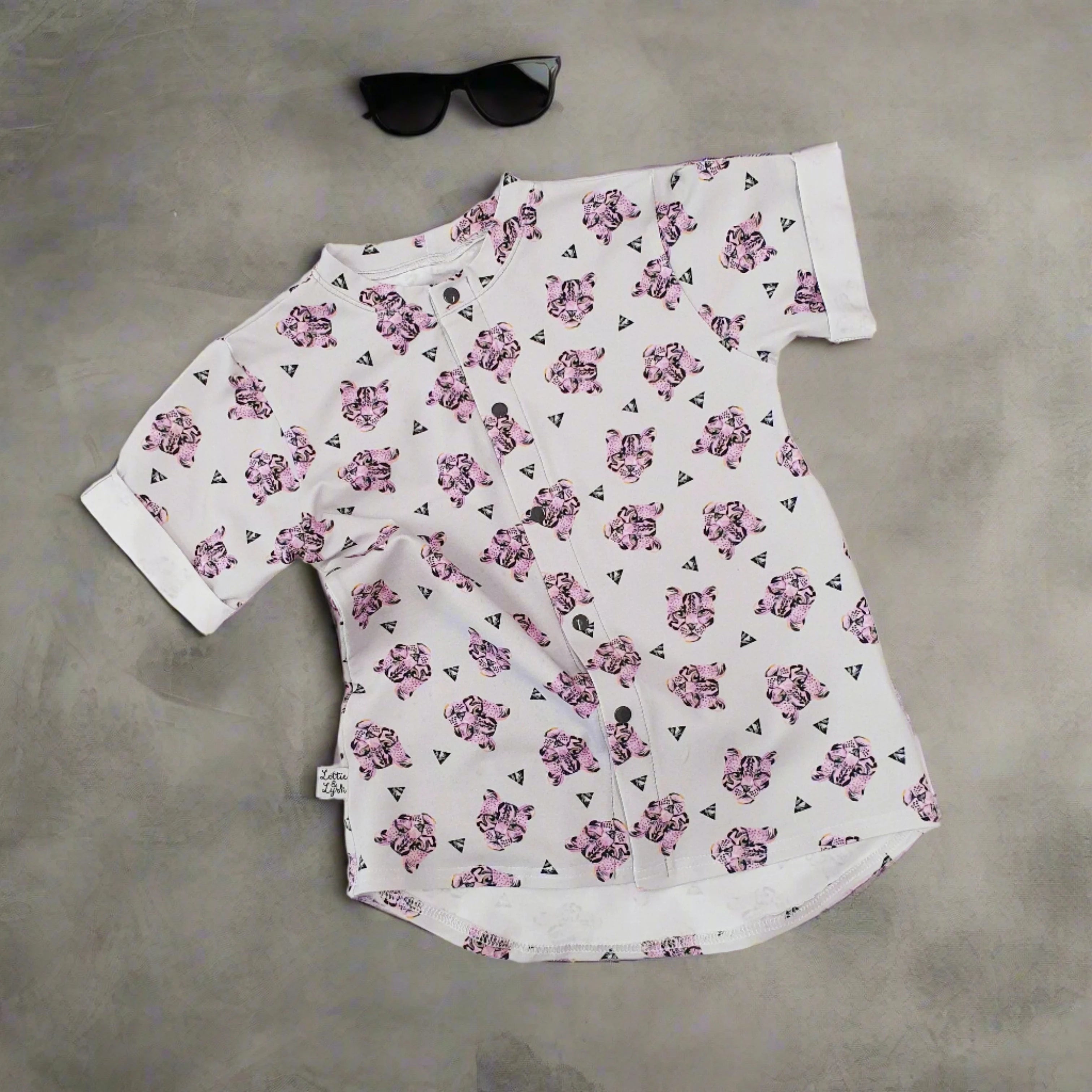 Pink Panther Oversized Shirt for Women - Vintage Cartoon Graphic Tee - Soft Cotton Casual Blouse for Lounge, Streetwear & Cosplay
