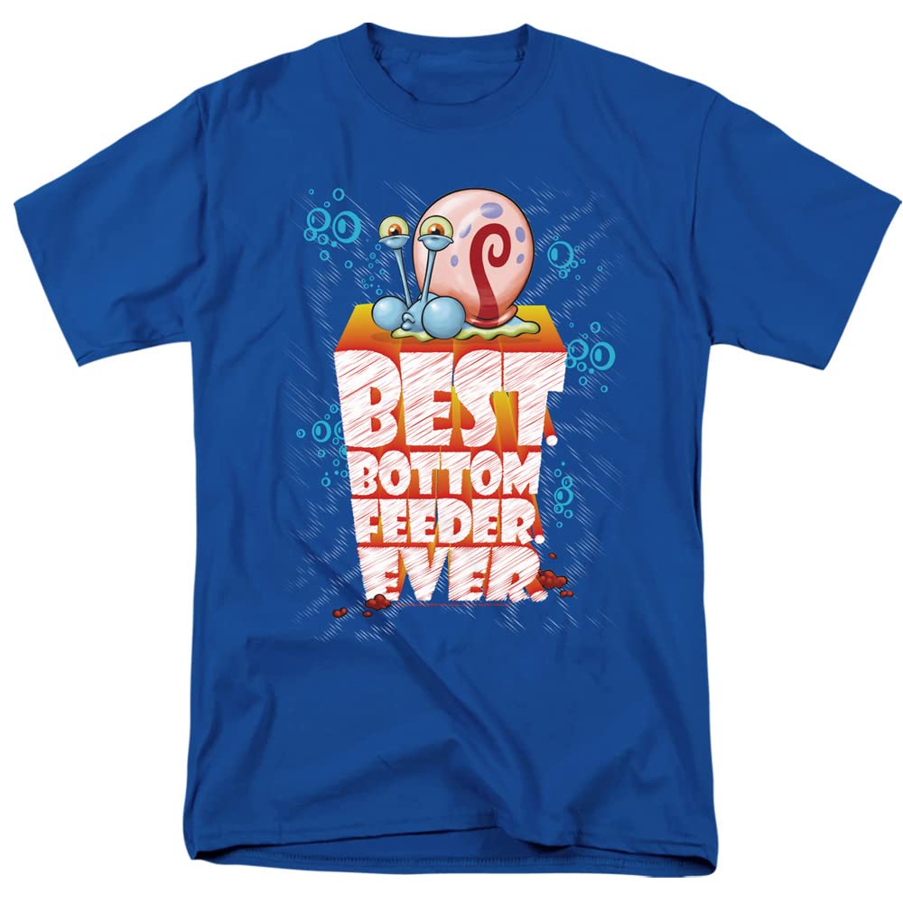 Spongebob Best Bottom Feed Ever Unisex Adult T-Shirt - Funny Cartoon Graphic Tee for Men & Women - Casual Wear, Gifts, Cosplay