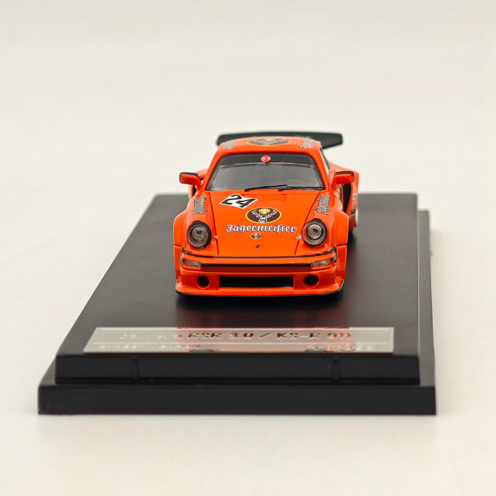 1/64 Scale Diecast Model Car - Porsche 911 Carrera RSR 3.0 Jagermeister #24 - Collectible Racing Sports Car for Display & Racing Enthusiasts - Perfect for Home Decor, Office Display, and Model Car Collections