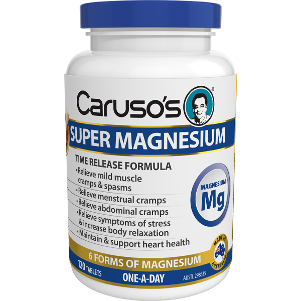 Caruso's Super Magnesium One A Day Supplement - 500mg High Absorption Magnesium Capsules for Muscle Recovery, Stress Relief & Better Sleep | Daily Essential for Athletes & Active Lifestyles
