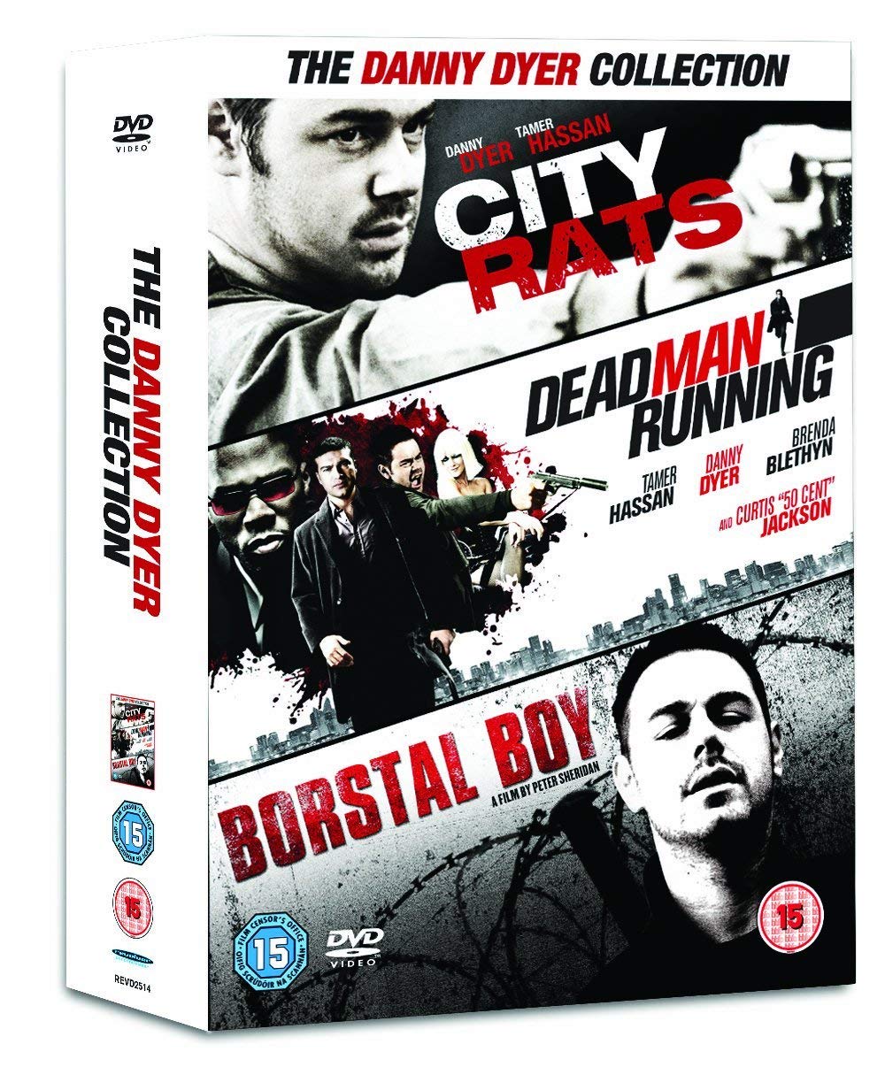 Danny Dyer Movie Collection - City Rats, Borstal Boy, Dead Man Running DVD Set (2000-2010) | British Crime Drama Films for Movie Night & Gifts